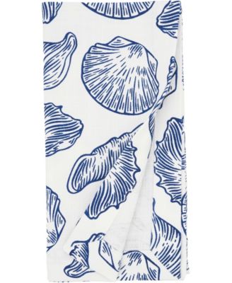 Seaside Sea Shells Cotton Napkins, 20" x 20"