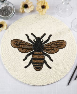 Honeybee Treasure Beaded Placemats, 15" Round