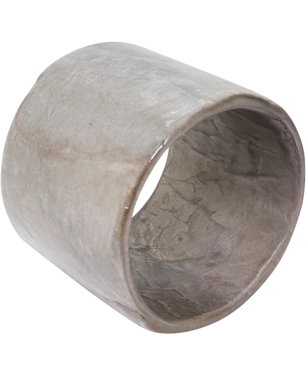 Saro Lifestyle Radiant Capiz Napkin Rings, Set Of 4 In Silver