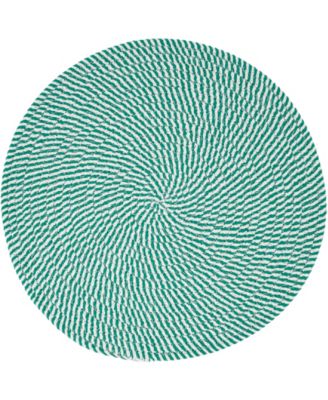 Stripe of Mint Placemats, 15" Round