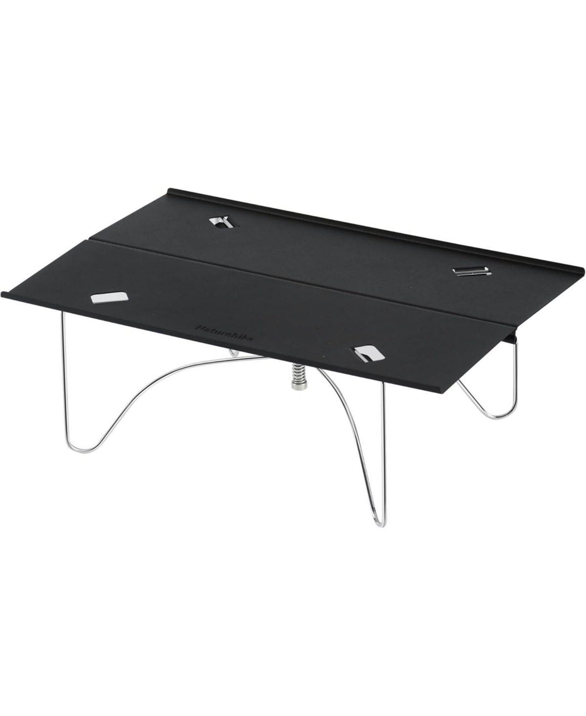 Ultralight Folding Camping Table, Aluminum Beach Compact Backpacking Table with Carry Bag for Backpacking Camping Hiking Beach Picnic - Bla