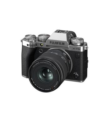 X-T5 Mirrorless Camera, Silver with XF 16-50mm f/2.8-4.8 R LM WR Lens, Bundle with 128GB Memory Card, NP-W235 Battery, Filter Kit, Cleaning