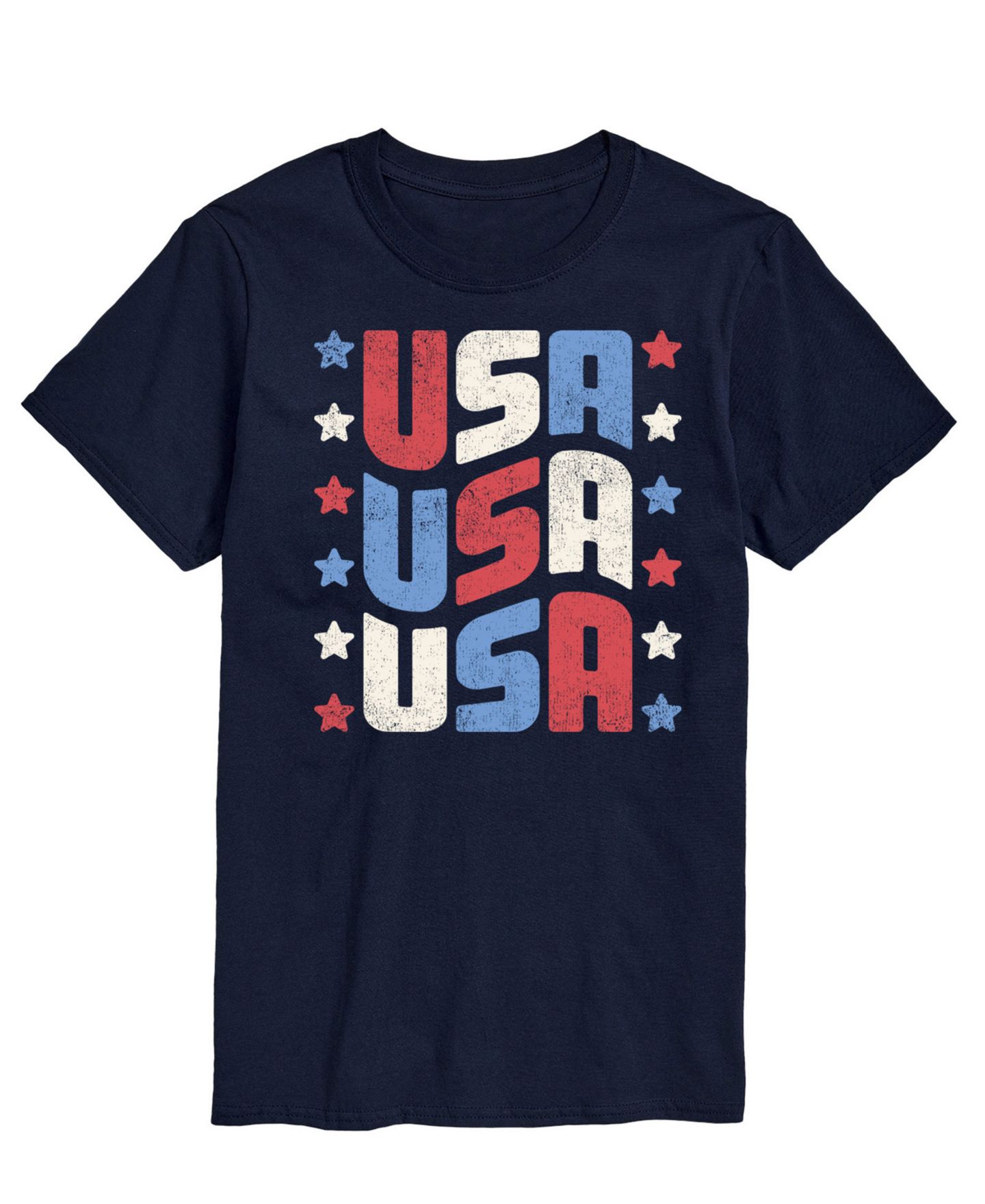 Мужская футболка AIRWAVES Fourth of July USA Short Sleeve, цвет: Синий — фото 1