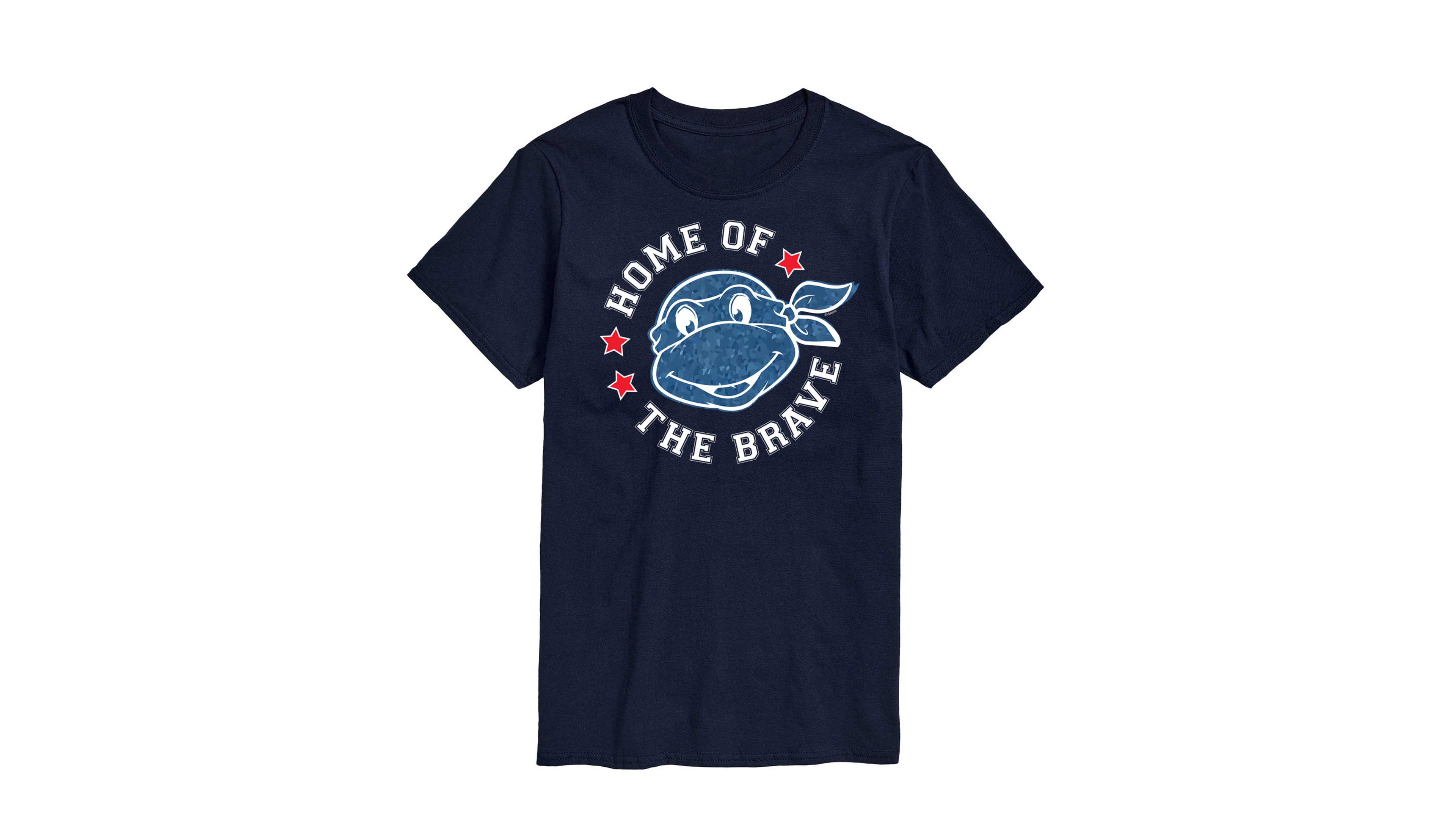 Airwaves Men's Teenage Mutant Ninja Turtles Americana Home of Brave Short Sleeve T-Shirt