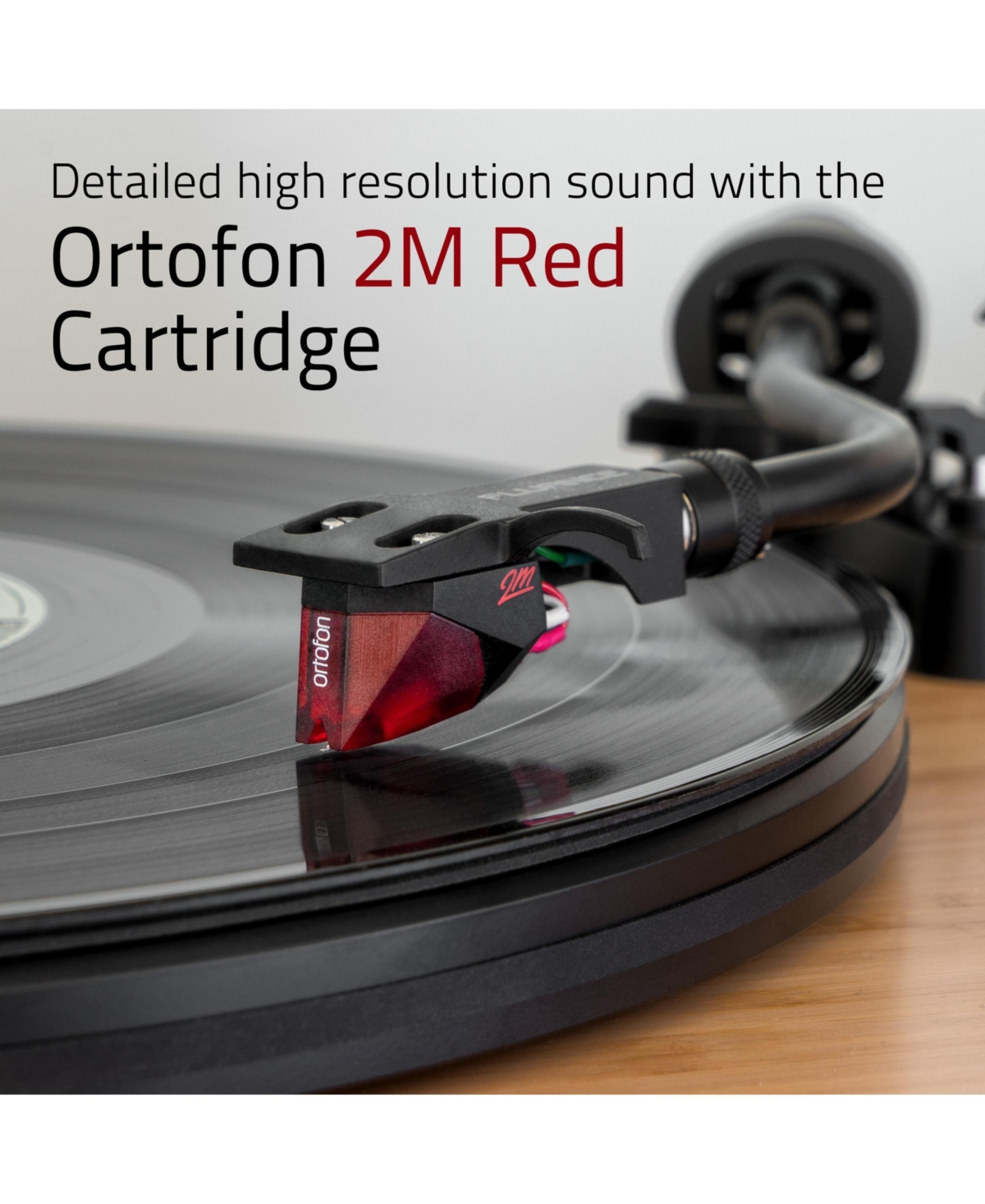 Fluance RT83 Reference High Fidelity Vinyl Turntable Record Player with Ortofon 2M Red Cartridge, Speed Control Motor, Weight