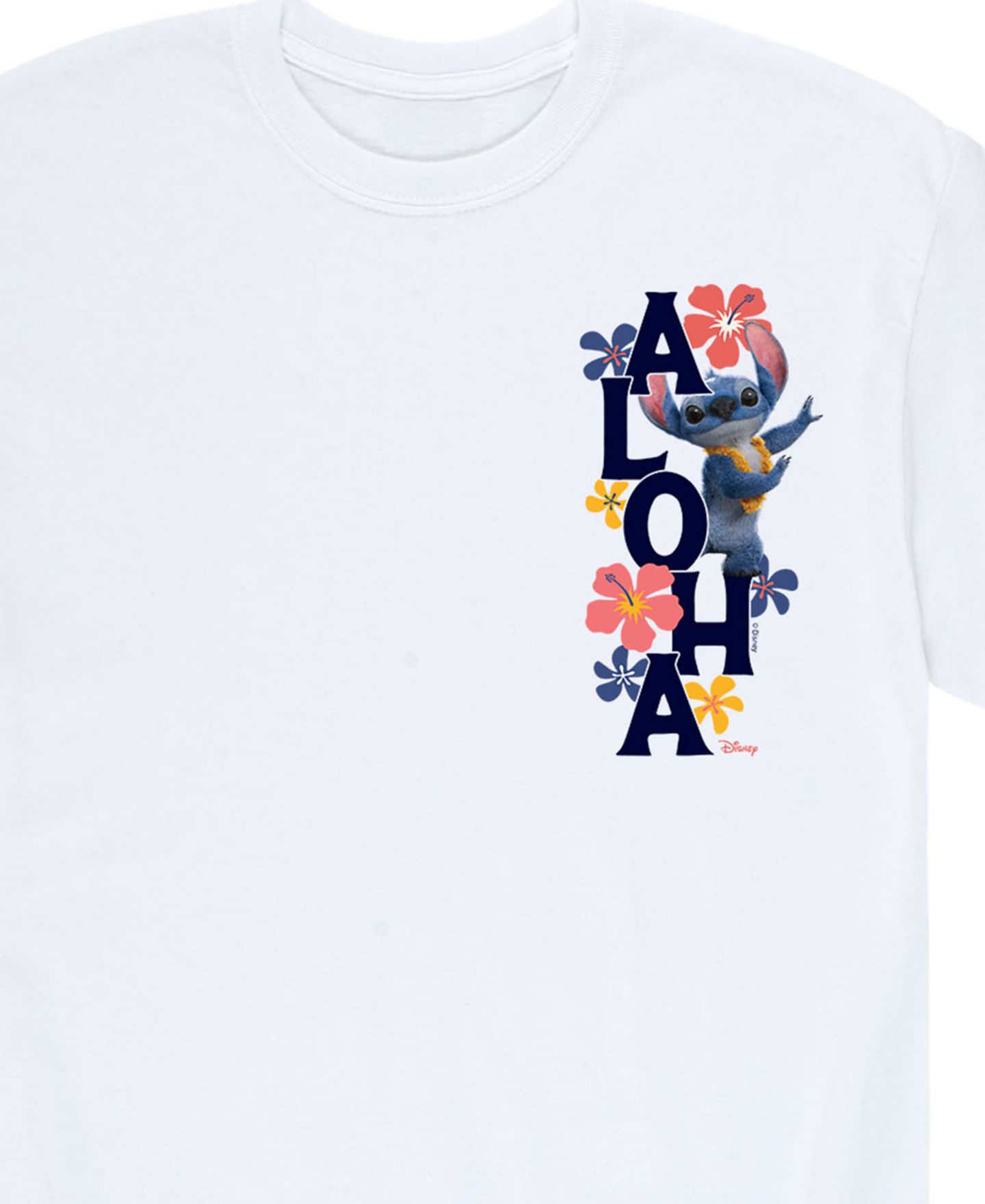Мужская футболка AIRWAVES Lilo and Stitch Live Action Aloha Short Sleeve, цвет: Белый — фото 3