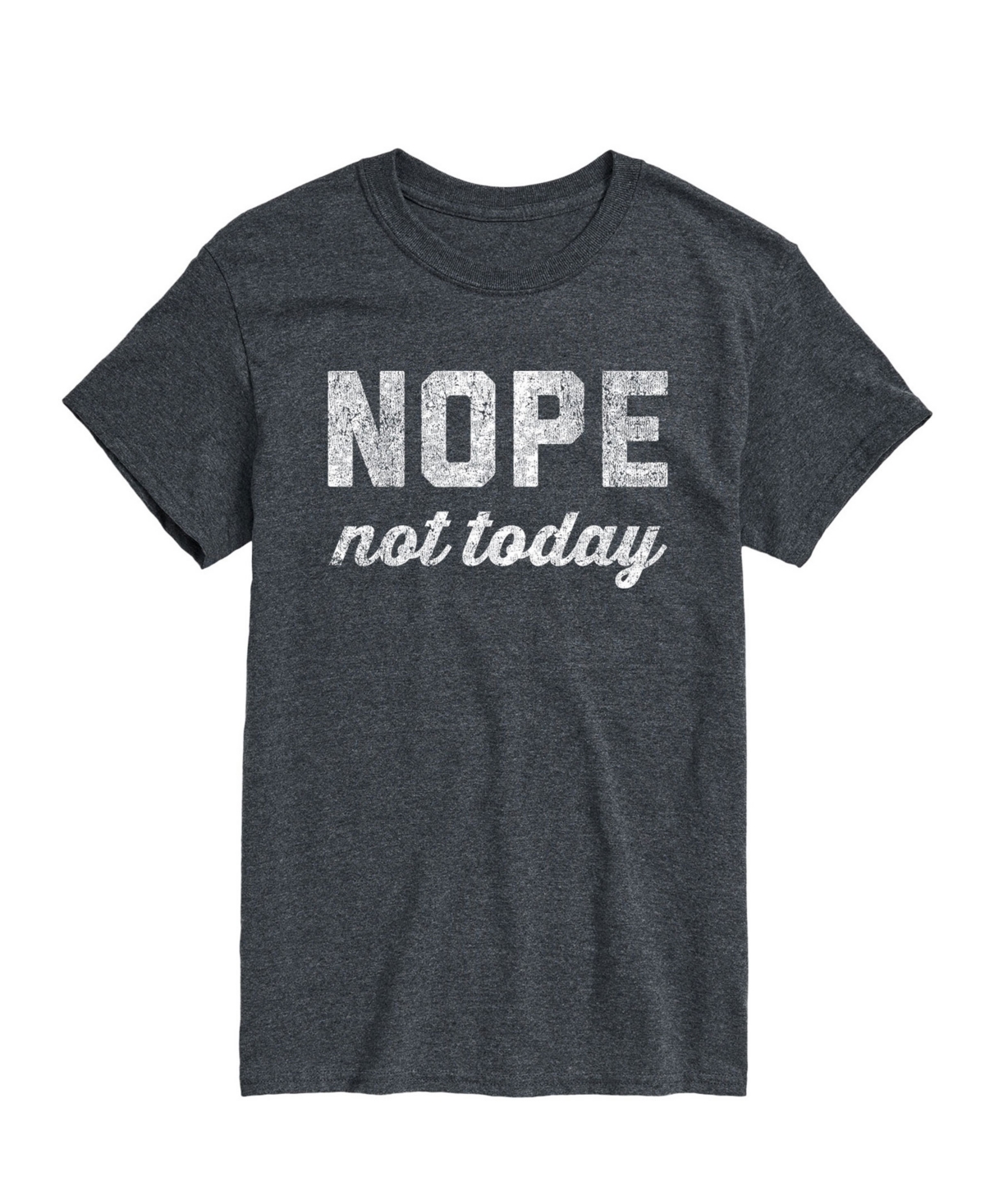 Airwaves Men's Nope Not Today Short Sleeve T-shirt In Gray