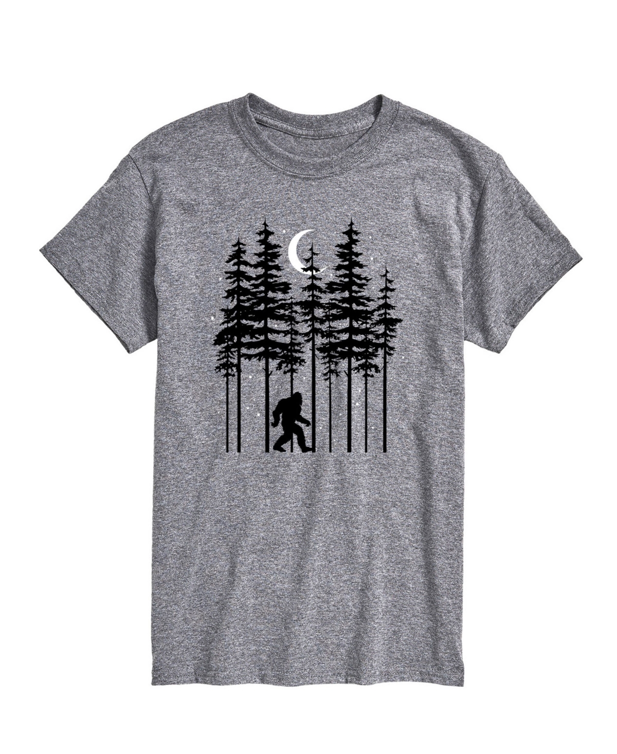 Airwaves Men's Sasquatch Forest Walk Short Sleeve T-shirt In Gray