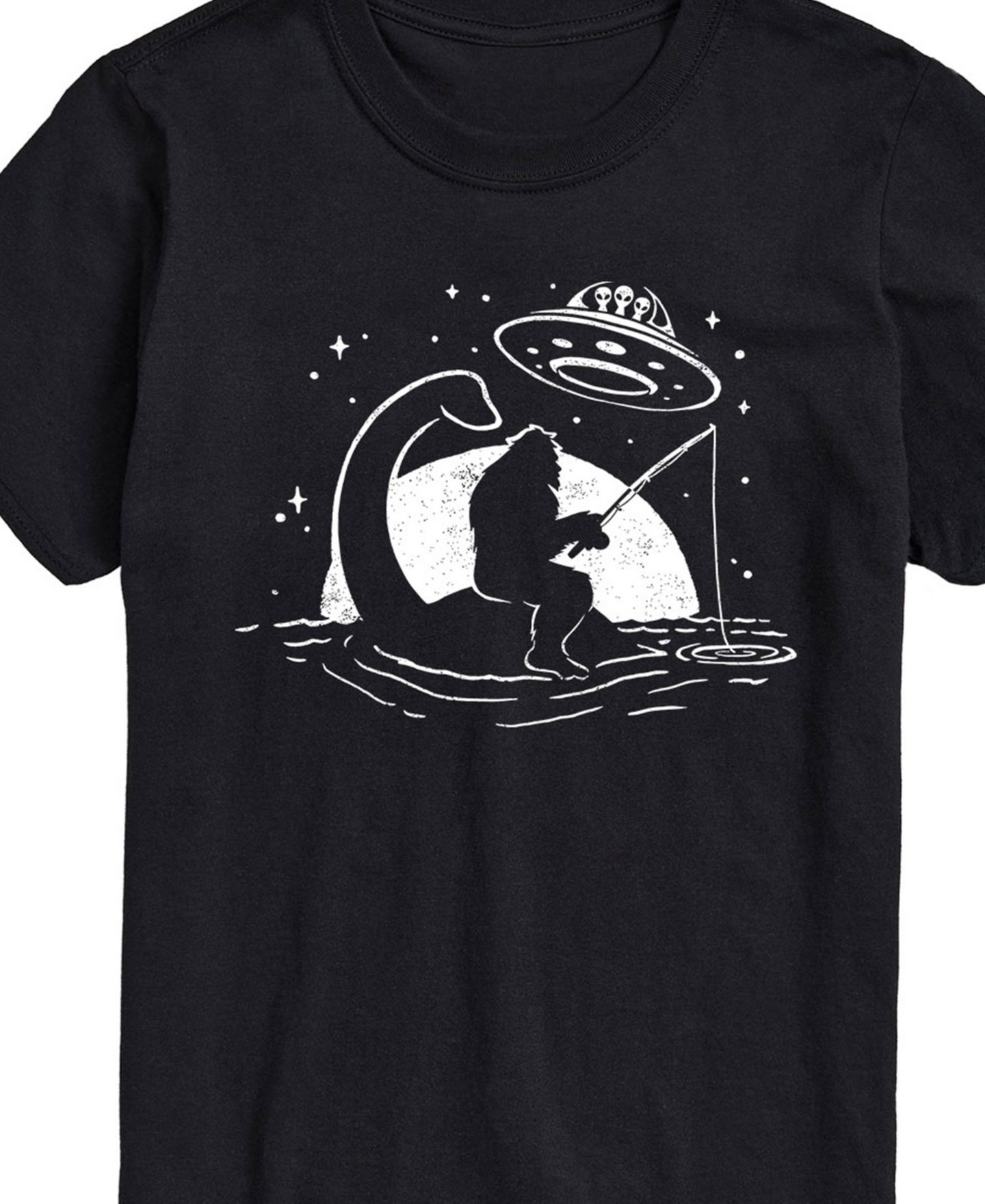 Мужская футболка AIRWAVES Sasquatch Alien Scene Short Sleeve, цвет: Чёрный — фото 2