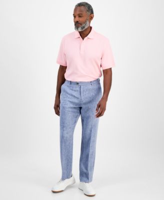 Club Room - Men's Linen Cross-Dye Pants