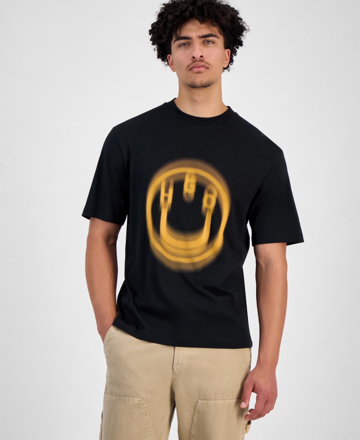 Hugo by Hugo Boss Men's Logo Graphic T-Shirt - Black