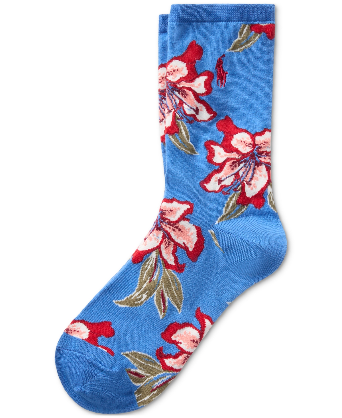 Polo Ralph Lauren Women's Royal Bloom Crew Socks