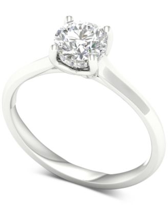 Macy's - Diamond Side Halo Engagement Ring (3/4 ct. t.w.) in 14k White Gold