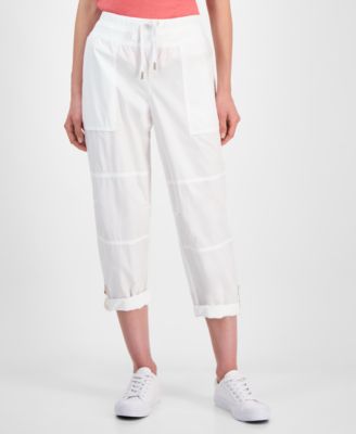 Women's Cotton Roll-Tab Utility Pants