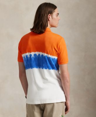 Men's Classic-Fit Dip-Dyed Mesh Polo Shirt