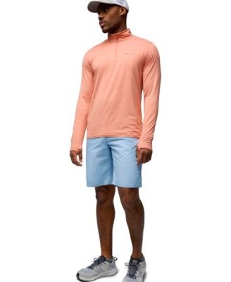 Columbia Men's Tech Trail 1/4 Zip with Washed Out Short and PFG Hooks Mesh Snapback Ball Cap