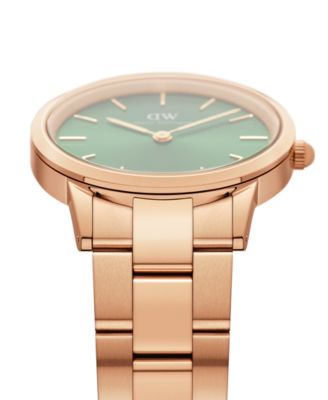 Unisex Analog Rose Gold-Tone Stainless Steel Watch, 32mm