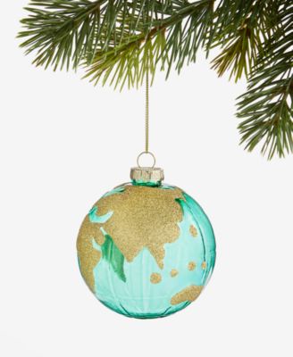Around the World Glass Globe Ball Ornament, Macy's Exclusive