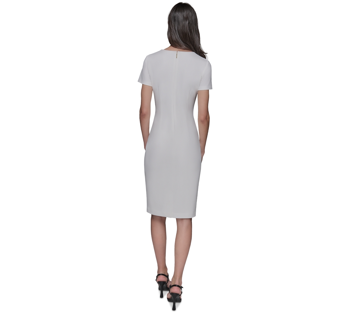 Karl Lagerfeld Scuba Crepe Soutache Dress