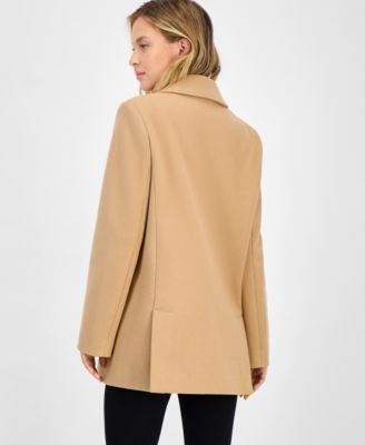 Women's Notched-Collar Two-Button Blazer Coat