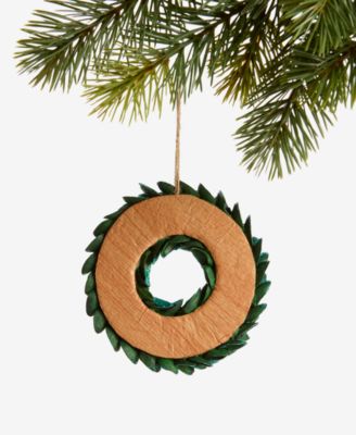 Enchanted Emerald Green Wreath Ornament, Macy's Exclusive
