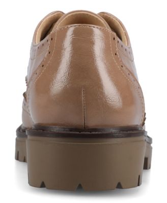 Women's Claudiya Lug Sole Lace Up Oxford Loafers