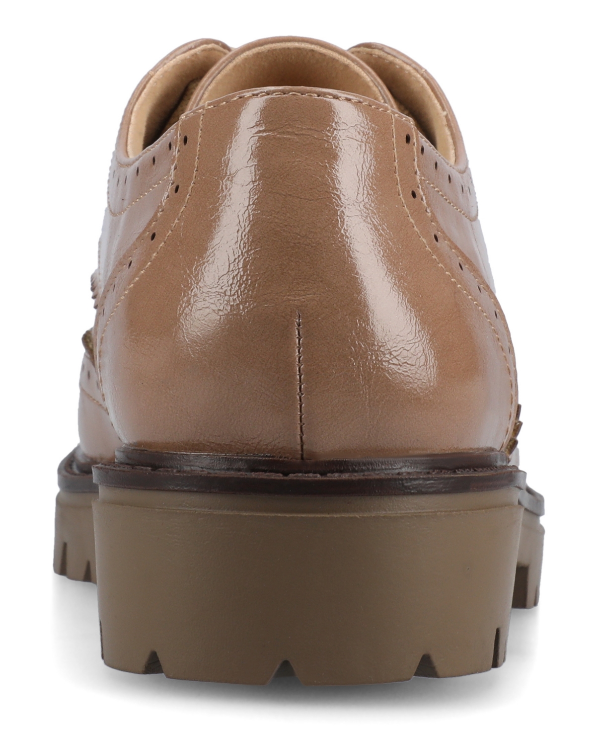 Journee Collection Women's Claudiya Almond Toe Flats In Brown