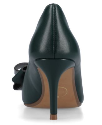Women's Crystol Pointed Toe Bow Stiletto Pumps