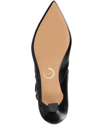 Women's Carnation Pointed Toe Mary Jane Pumps