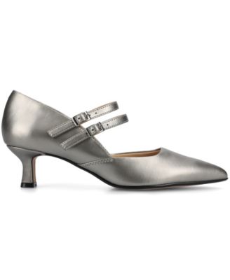 Women's Carnation Pointed Toe Mary Jane Pumps