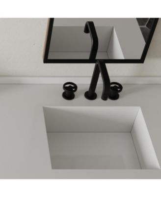 Industry Style 8 in. Widespread Double Handle High-Arc Bathroom Faucet Water-Saving With Drain Kit in Brushed Gold