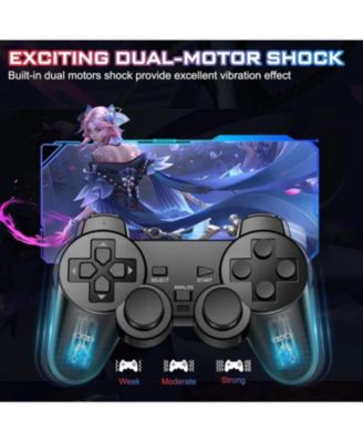 Wired Dual Vibration Game Controller for Sony PlayStation 2 – Ergonomic Design, 6FT Cable, High Precision Joysticks (Black)