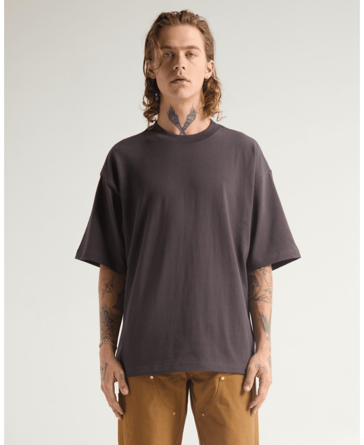 Men's Garment Dye Designer Tee Shirt - Shadow