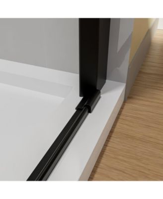 Pivot Frameless Shower Door with Clear Glass for Bathroom