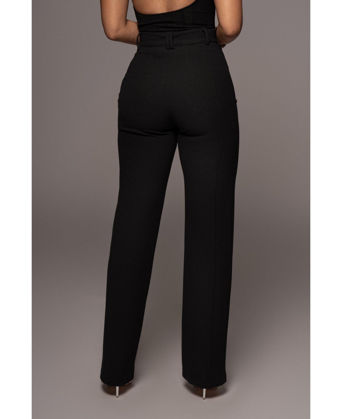 Женские брюки JLUXLABEL Arlette Trousers, цвет: Чёрный — фото 3