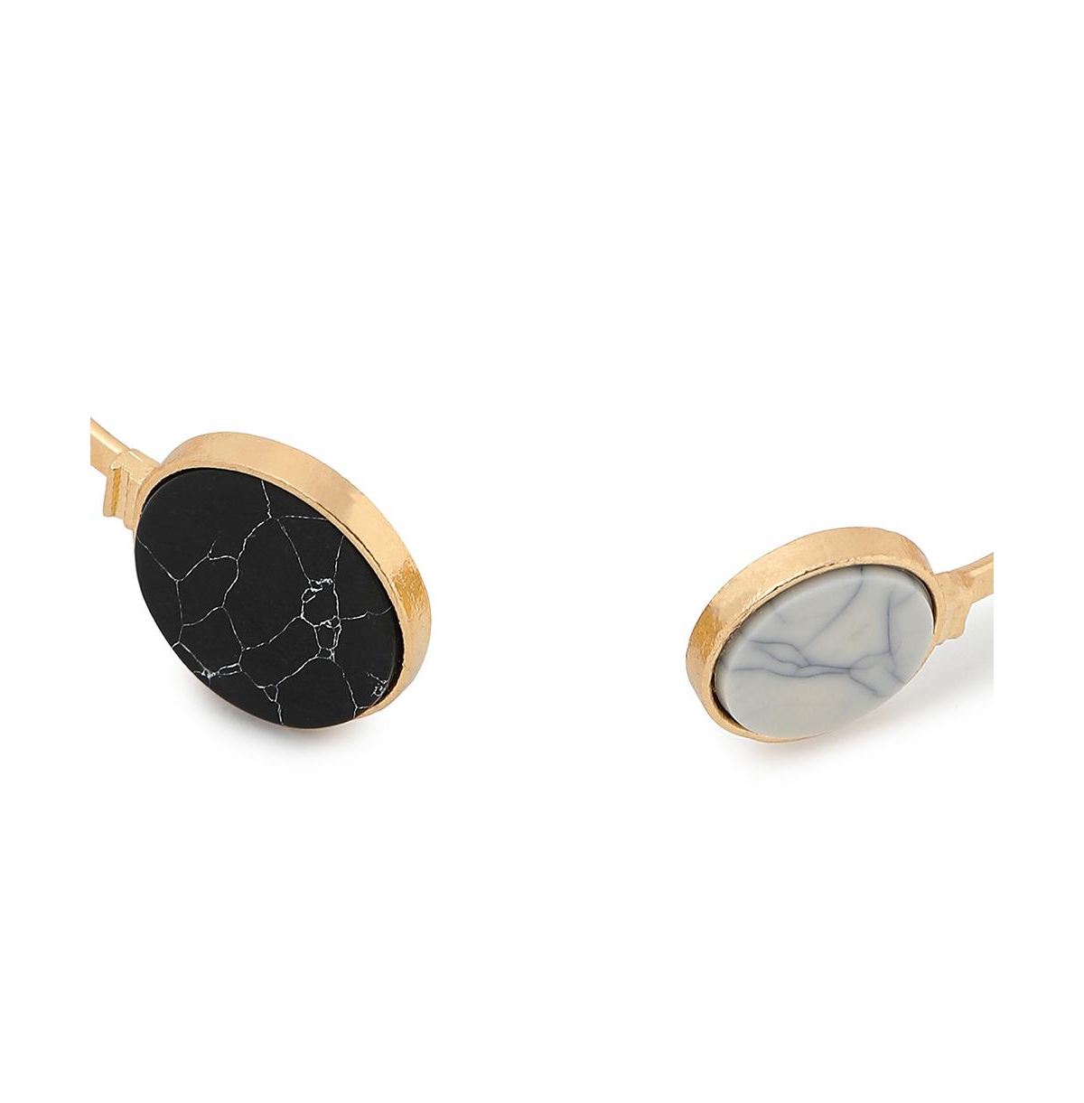 Sohi Women's Gold Plated Designer Stone Bracelet In Gold