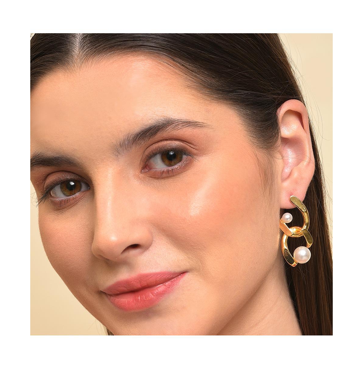 Sohi Women's Santorini Drop Earrings In White