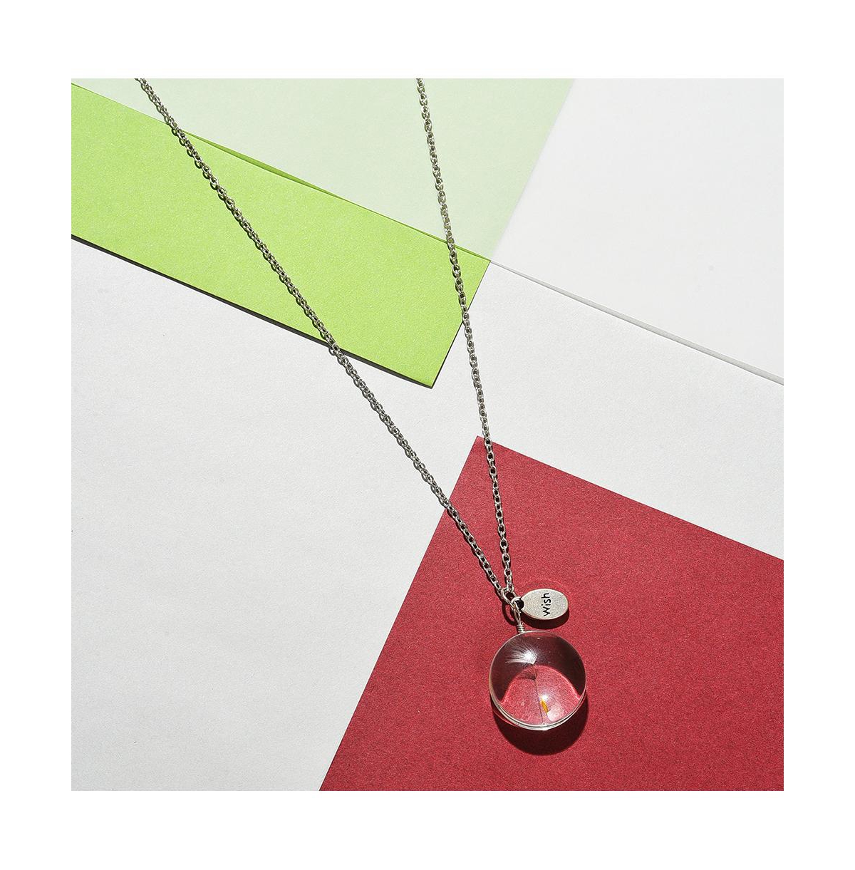 Sohi Women's Silver Plated Designer Pendant Chain In Silver