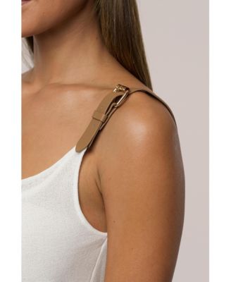 Women's Shanti Faux Buckle Top