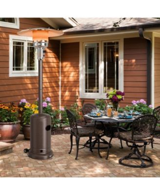 Stainless Steel Propane Patio Heater with Safety Tip-Over Protection – Reliable Outdoor Heater