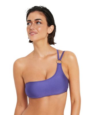 Women's One Shoulder Bandeau Bikini Swimsuit Top Bra Sizing