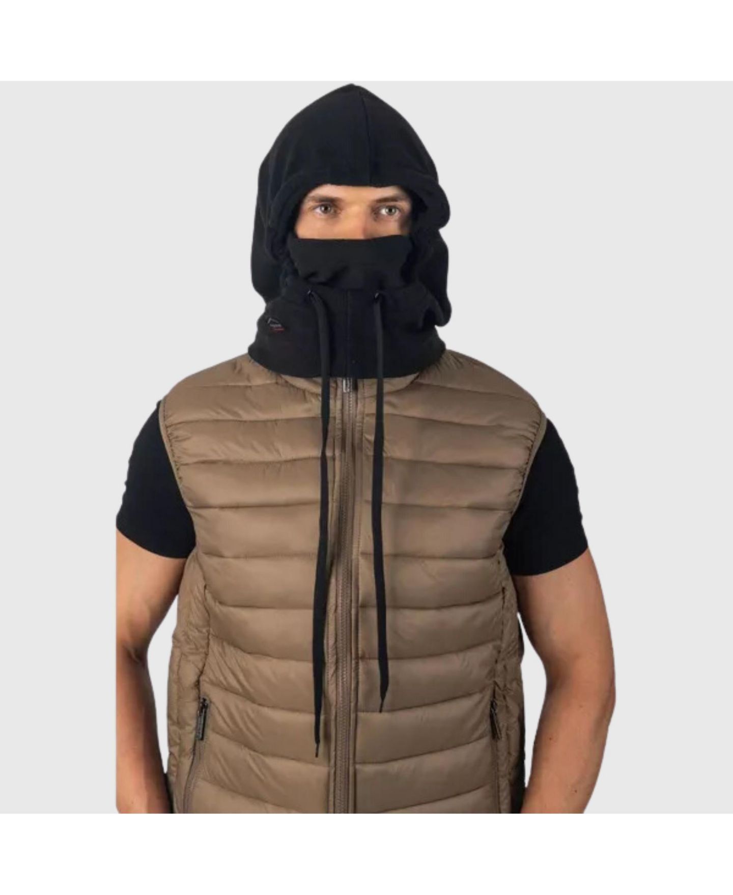 Мужская балаклава Alpine Swiss Fleece Winter Ski Mask Balaclava Warm Face Head Cover Helmet Hood, цвет: Чёрный — фото 2
