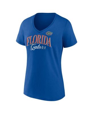 Women's Royal Florida Gators Fundamentals Script Foil T-Shirt