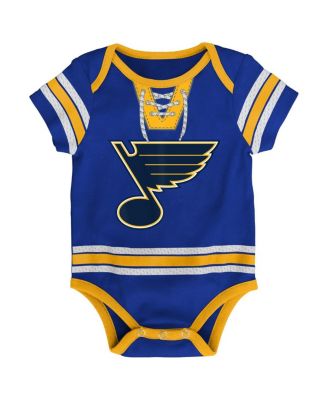 Baby Boys and Girls Blue St. Louis Blues Hockey Jersey Bodysuit