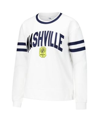 Women's White Nashville SC Borough Long Sleeve T-Shirt