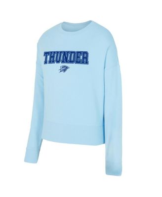 Women's Light Blue Oklahoma City Thunder Elevation Tri-Blend Long Sleeve T-Shirt and Shorts Set