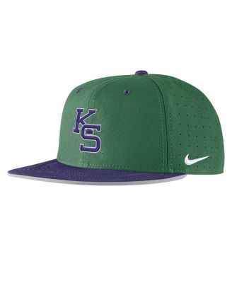 Nike - Men's Green Kansas State Wildcats 2025&nbsp;On-Field True Performance Baseball Fitted Hat