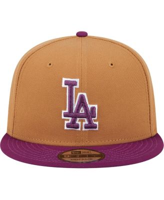 Men's Brown/Purple Los Angeles Dodgers Color Pack Two-Tone 9FIFTY Snapback Hat