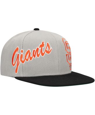 Men's Gray San Francisco Giants Knock Out Panel Snapback Hat