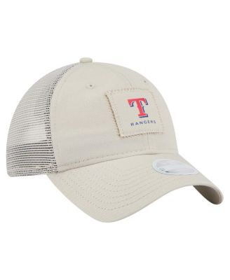 Women's Light Beige Texas Rangers Square Stitch 9TWENTY Adjustable Hat